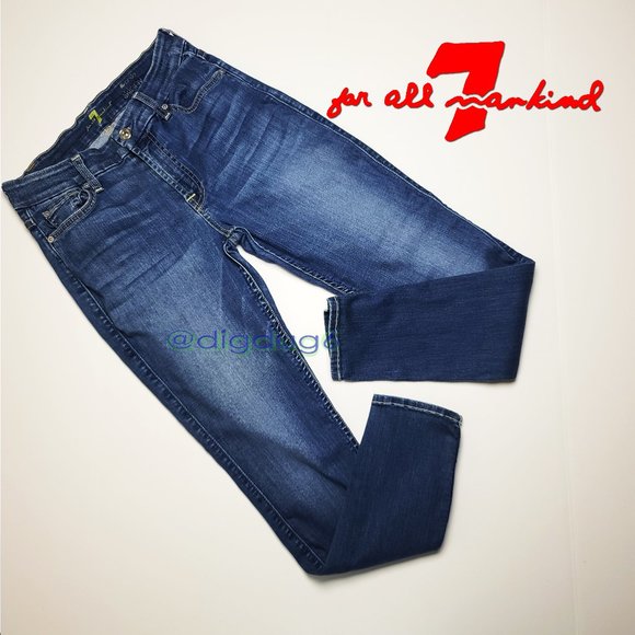 7 for all mankind skinny denim - Picture 1 of 5